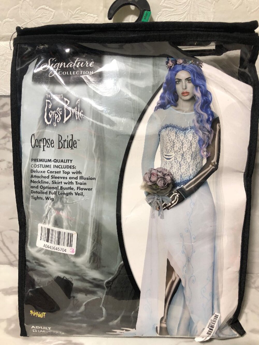 Corpse Bride Halloween Costume Spirit Adult Large 12-14
